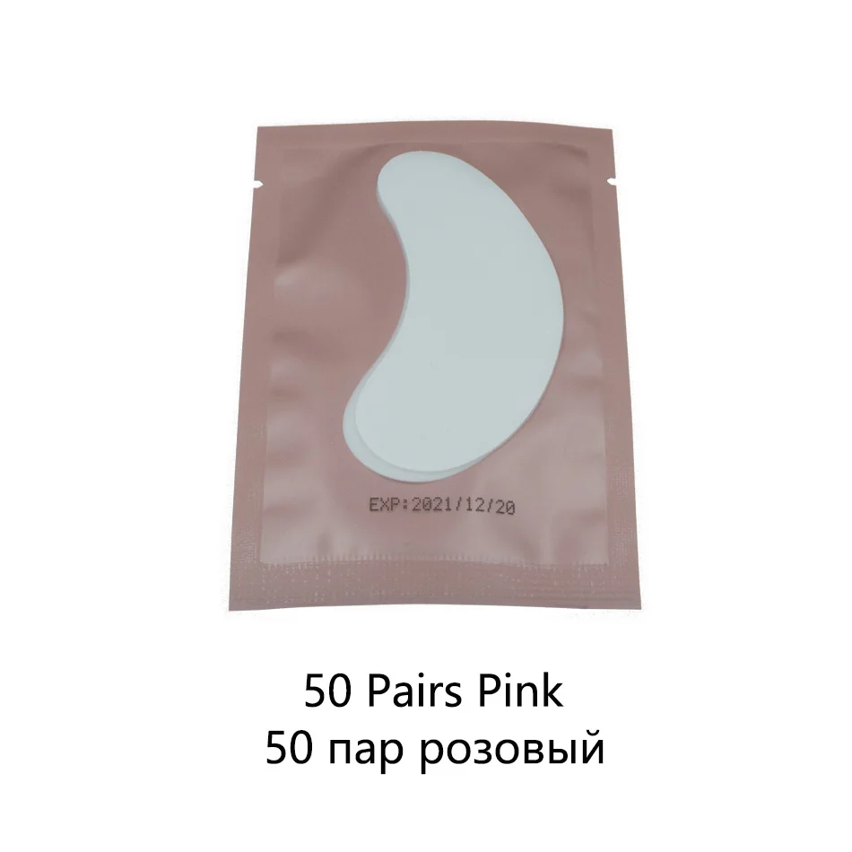 25Pairs Pink Бумажные накладки для наращивания ресниц 25 пар подушечки для ресниц под глазные накладки привитые наклейки для глаз без ворса кончики для глаз женский инструмент для макияжа - Цвет: 25Pairs Pink