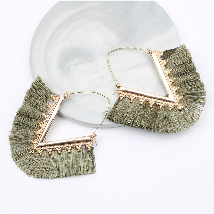 Tassel Earrings for Women Drop Earrings Jewelry Earrings Fashion Jewelry Wedding Party Long Earrings Boucle D'oreille Femme 2019 - Image 4