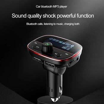 

TIOODRE Car Mp3 Player Adapter Bluetooth 4.2 Independent Switch Dual USB U Disk TF Card Aux Car Fm Transmitter Dual USB AUX New