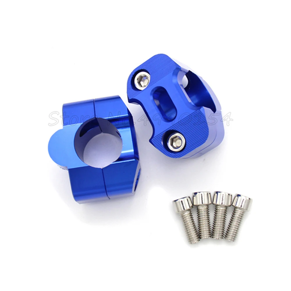 Abrazaderas de manillar de aluminio CNC para motocicleta, 1, 1/8