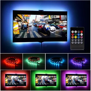 

5V USB Powered Led Strip Light TV Backlighting Home Theater lighting for Flat Screen Television SMD2835 3528 RGB tape led strip