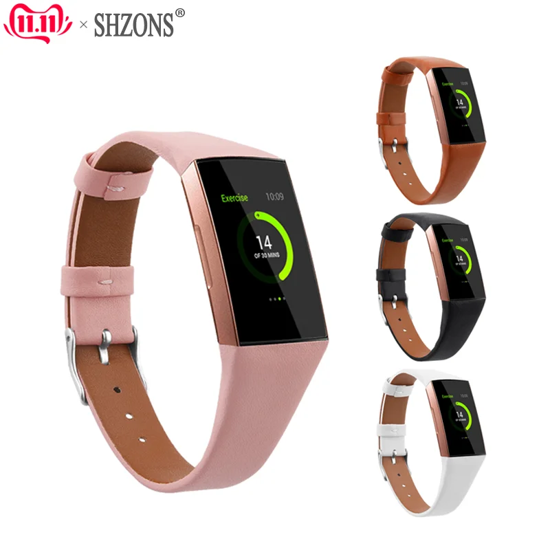 Кожаный ремешок для часов для Fitbit Charge 3/Charge 3 SE, ремешок из натуральной кожи, браслет для женщин и мужчин, маленький/большой