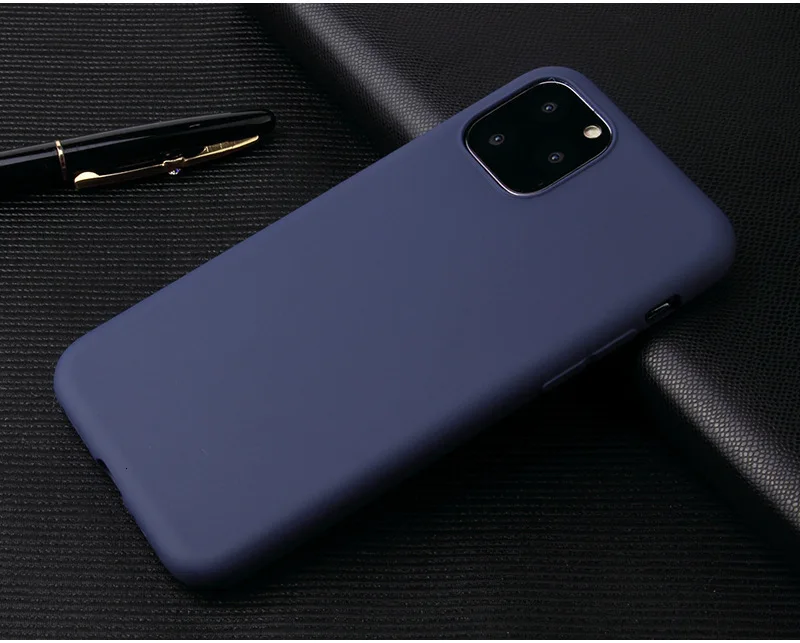 1000 шт. Чехлы ярких цветов для Apple iPhone 11 Pro XS Max XR X 8 Plus 7 6 6S SE 5 5S Мягкий матовый ТПУ задняя крышка-чехол для телефона