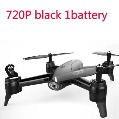 SG106 RC Квадрокоптер Игрушки для мальчиков Дети оптический поток 1080P HD Двойная камера в реальном времени аэрофотосъемка 2,4G 4CH черный, белый - Цвет: 720P black 1battery
