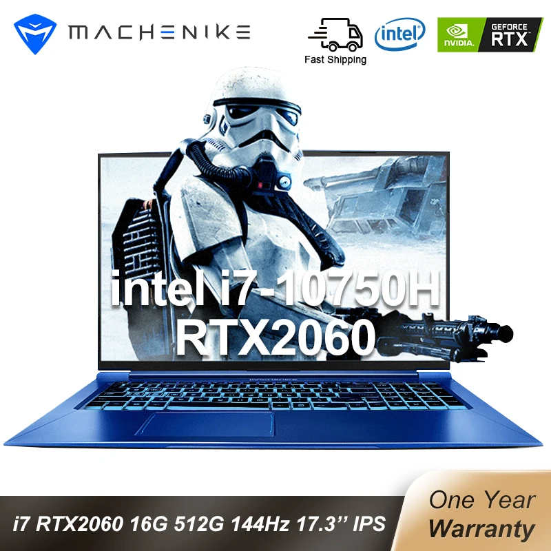 Machenike F117 FPD RTX 2060 игровой ноутбук i7 10750H Intel 144hz ноутбуки 16GB 512SSD 1T 17 3 &quotNTSC IPS | Ноутбуки -4001267963581