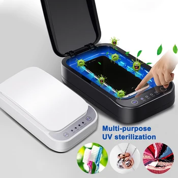 

Smart UV Ultraviolet Sterilizer Box Uvc Light Portable Automatic Disinfection Box Blacklight for Mobile Phone Mask Make Up Tools