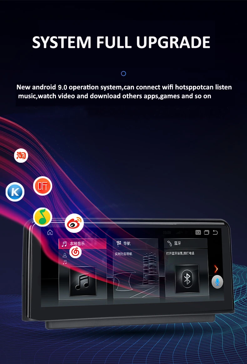 Excellent HFCYJIA Car Tape Recorder For BMW F30 F31 F32 F33 F34 F36 18-19 Android 9.0 GPS Navi Stereo BT WIFI Google Phonelink 2+32G IPS 8