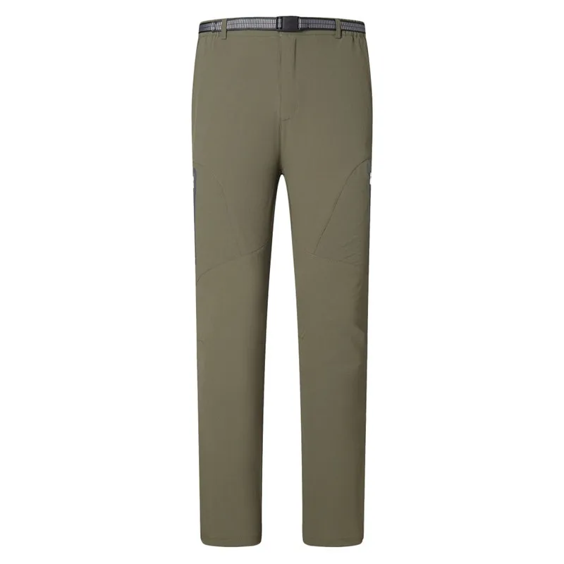 Army Green Модные мужские повседневные брюки из плотной ткани, мужские брюки для альпинизма с регулируемым поясом, тонкие быстросохнущие длинные брюки Nov6 - Цвет: Army Green