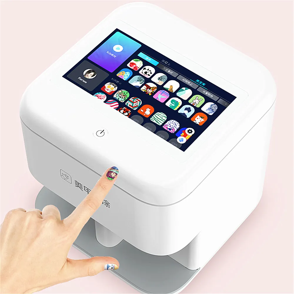 Mobile Nail Printing Machine Digital Intelligent Nail Art Printer With