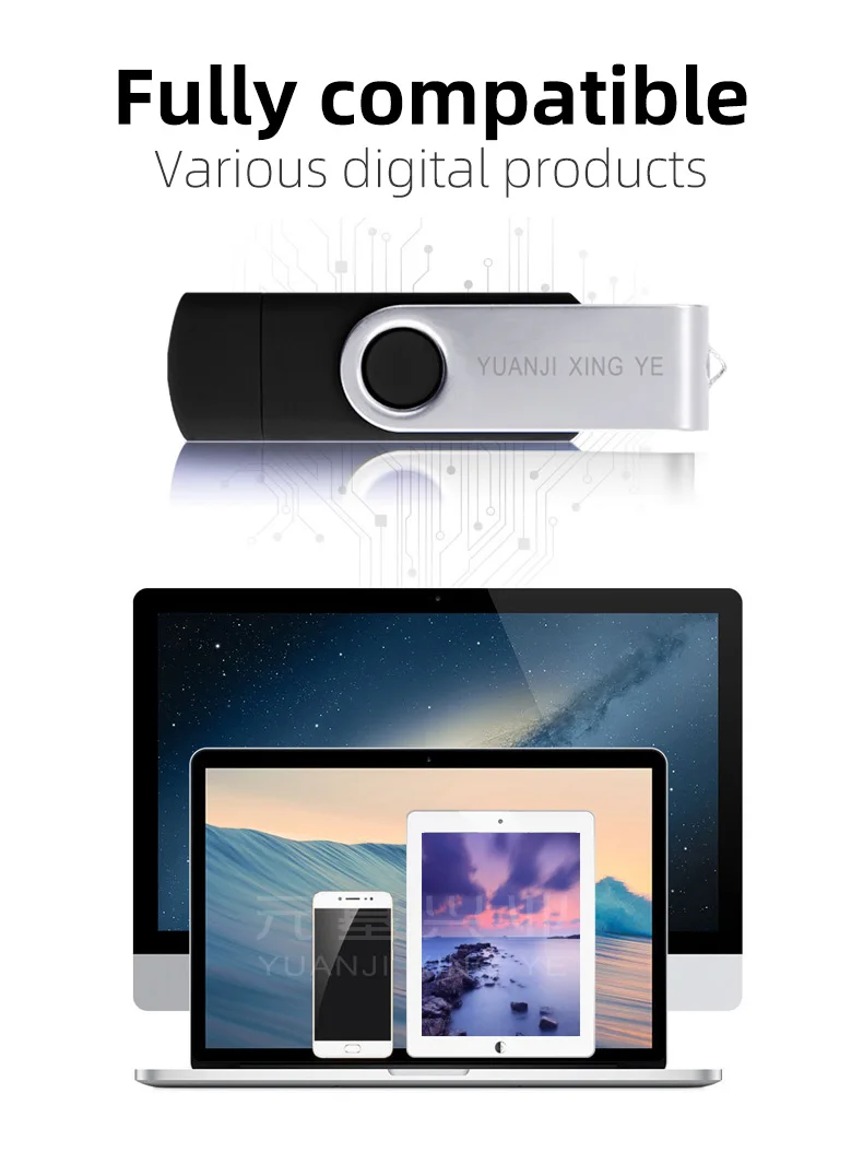 Usb флэш-накопитель Otg 3,0 пользовательский двойной интерфейс для Android и компьютера