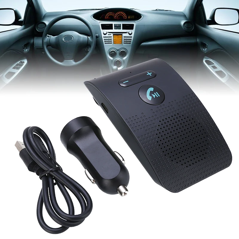 1 шт. Bluetooth 4,2 приемник для гарнитуры автомобильный комплект беспроводной громкой связи динамик плеер Солнцезащитный козырек клип поддержка Сири, голосовой контроль