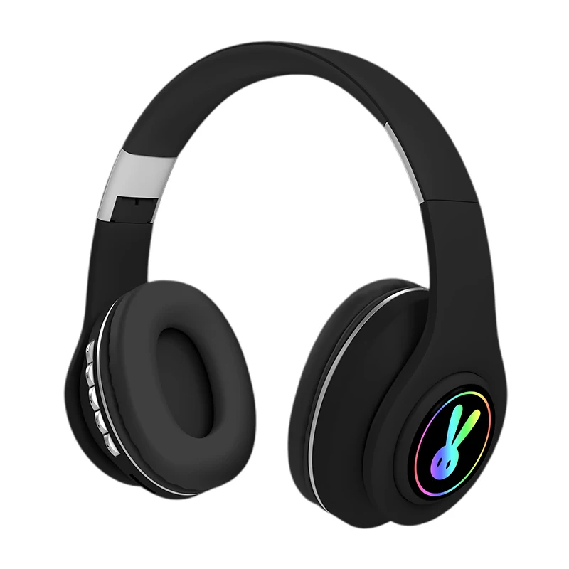 2020 Cute Head mounted Wireless Bluetooth Earphone Headset Soft Earbuds Comfortable to Wear With Mic Headphones For Child Gift