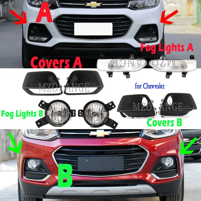 Противотуманный светильник s Для Chevrolet Trax 2017 2018 2019 противотуманный с рамкой