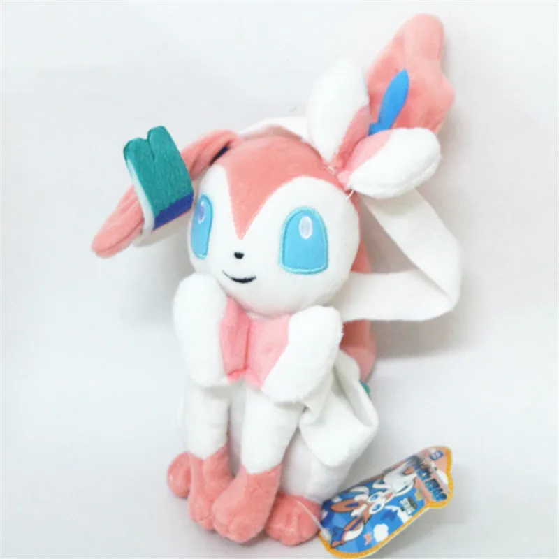 9 шт./компл. 20 см Kawaii Eevee плюшевые игрушки куклы мягкие животные аниме детские игрушки-персонажи для детей подарок на день рождения