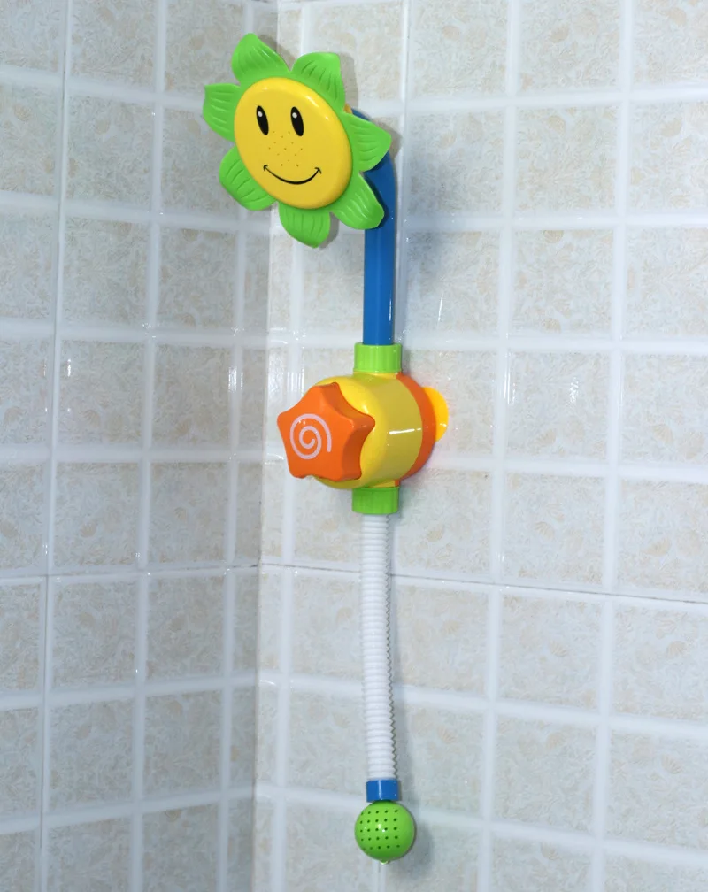 Baby Bath Toy Sunflower Shower Water Spouting Rotary Table Waterwheel GIRL'S And BOY'S 3-Year-Old Infant Child Water Toys