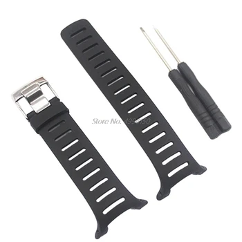 

Soft Rubber Watch Band Metal Buckle Wrist Strap with Screwdrivers for SUUNTO T1 T1C T3 T3C T3D T4C T4D T Series Smart Watch