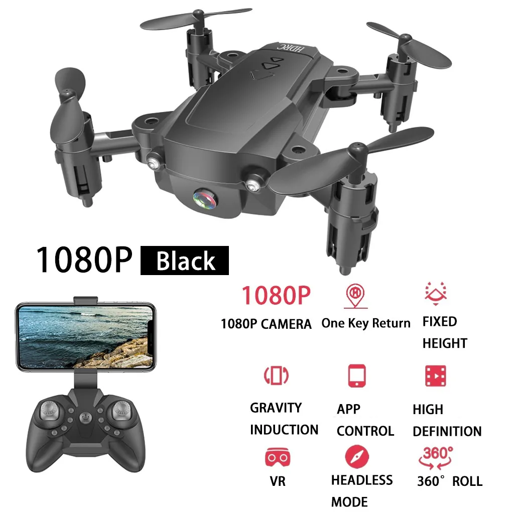D Рыболовный Дрон iqos H16 2,4G 4K HD камера Wi-Fi FPV высота удержания Складной Микро Карманный Дрон с селфи pgytech посадочная площадка - Цвет: D