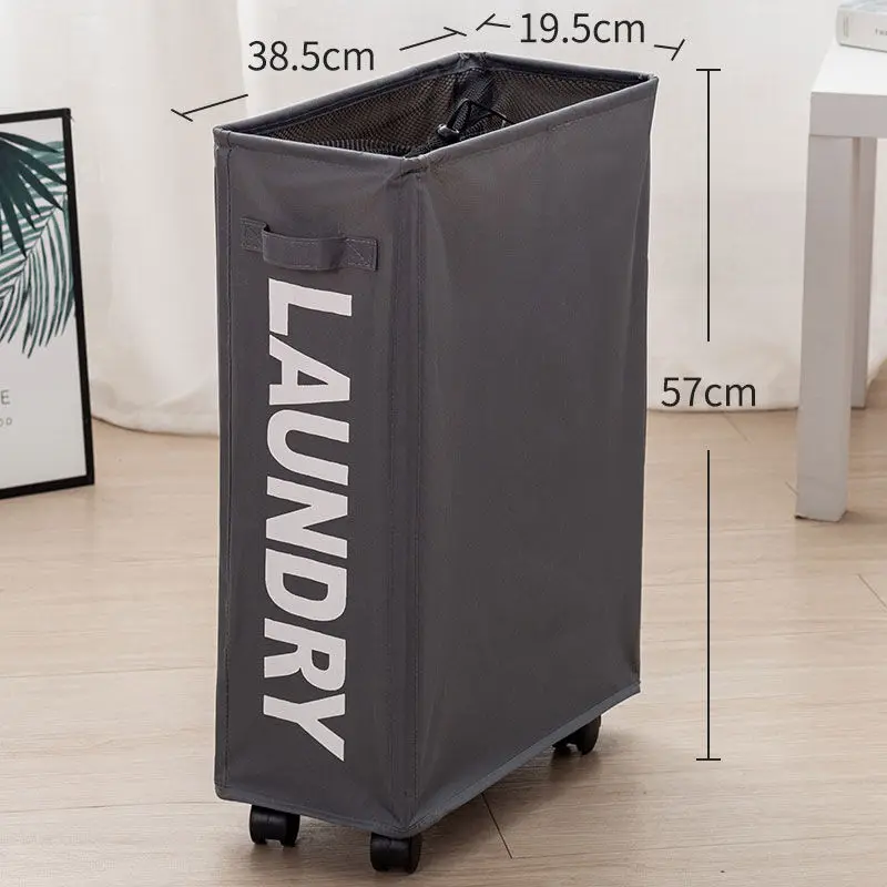 Складная корзина для грязного белья NOOLIM с колесиками портативный органайзер