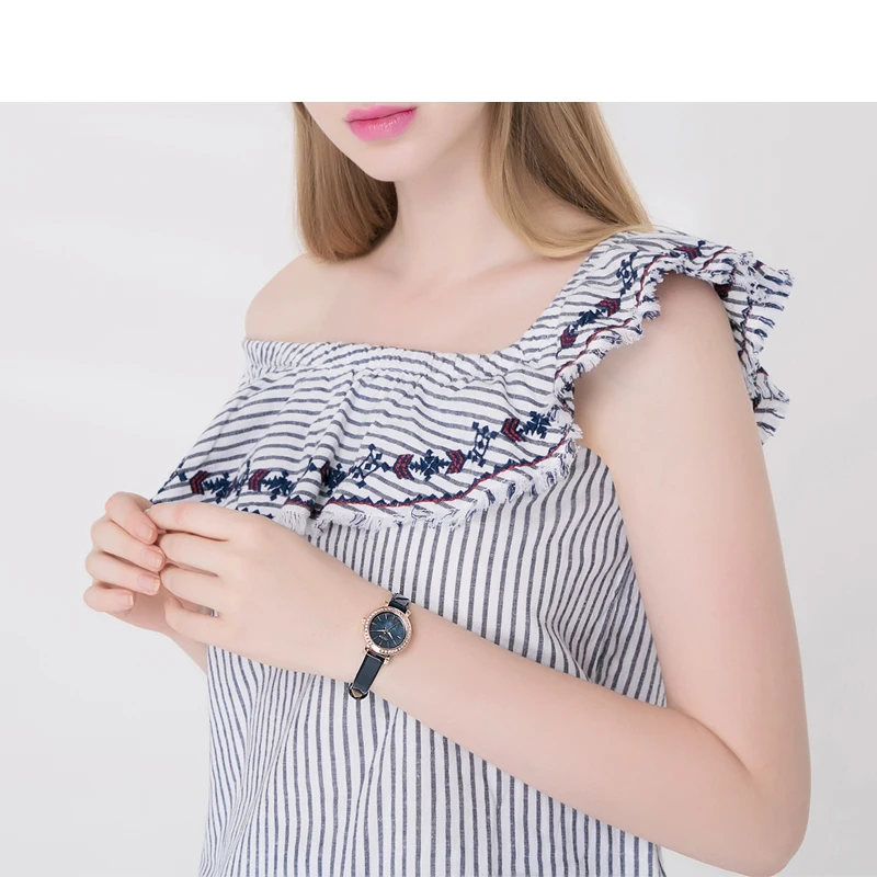 Julius Neue дизайнер Uhr Koreanische Stilvolle Kristall Uhr futr Frauen Blau модеран Kleid Uhr Япония Bewegung Montre Stunde JA-10