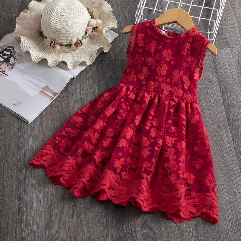 Style 6 Red Платья принцессы для девочек Одежда для маленьких девочек дети Костюмы Для летних вечеринок платье-пачка Детские платья для девочек; Повседневное платье для маленьких девочек - Цвет: Style 6 Red