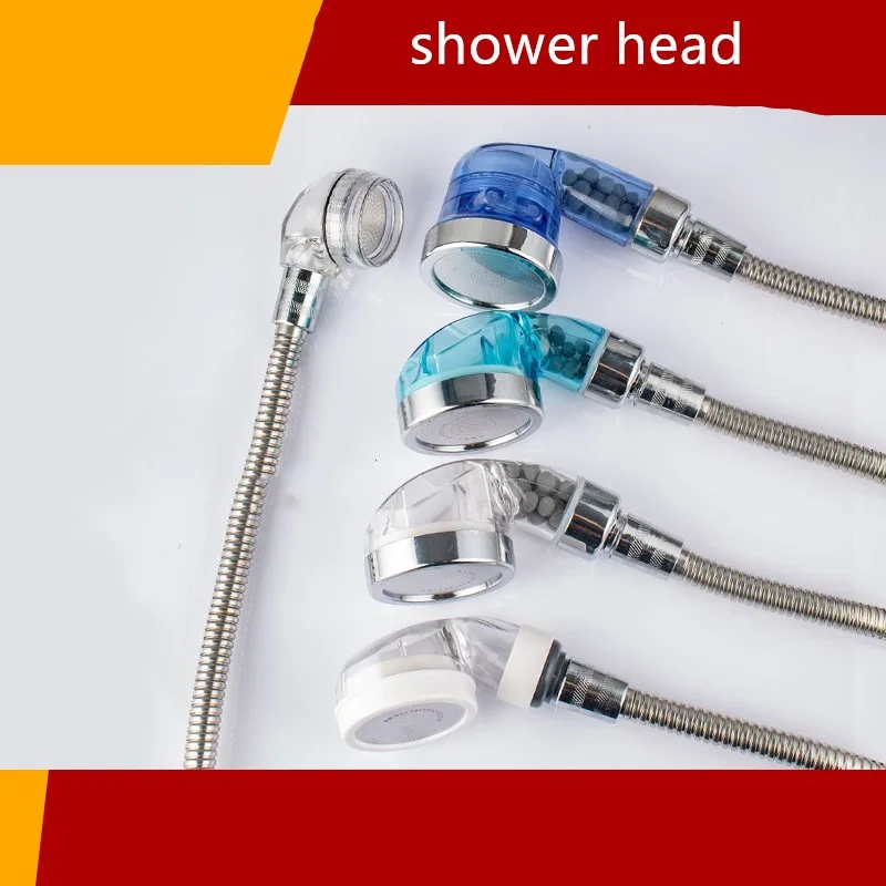 Handheld Water Saving Shower Head Bath Shower Nozzle Sprinkler Sprayer Filter Transparent Hand Shower Head Filter Showerhead