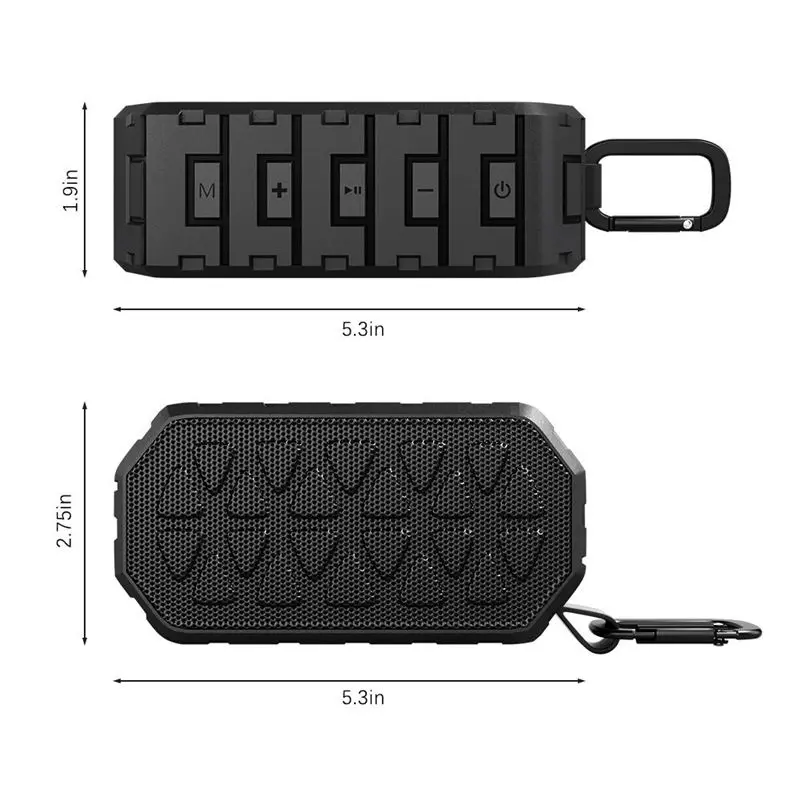 Открытый Ipx6 Водонепроницаемый Беспроводной V4.2 Bluetooth динамик пылезащитный громкий динамик глубокий бас сабвуфер динамик противоударный Велоспорт Spe