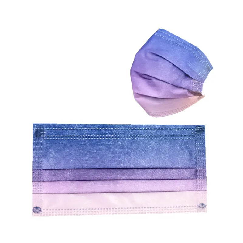 Disposable Adult Face Masks 3 Layer Fabric