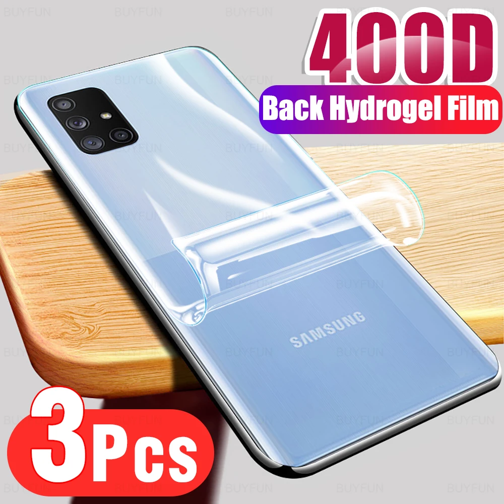 Pellicola Idrogel Protettiva Per Cover Posteriore 3 Pezzi Per Samsung Galaxy A71 A70 A70S A7 A72 A80 A8 A90 Plus 5G 2018 On Per Vetro Protettivo