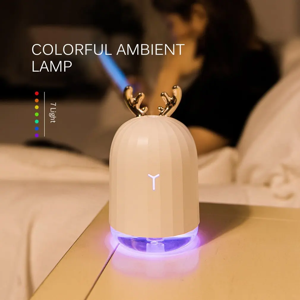 220ml Ultrasonic Air Humidifier Aroma Essential Oil Diffuser For Home Car USB Fogger Mist Maker With 3