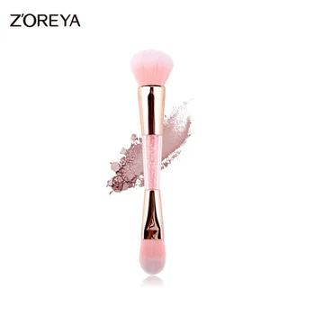 

Double-head Foundation Brush Mineral Brush Flat Head Professional Makeup Brush