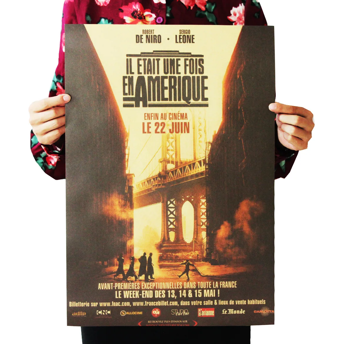 

[A258] Once Upon a Time in America Retro Kraftpaper Poster Indoor Bar Cafe Decorative Painting