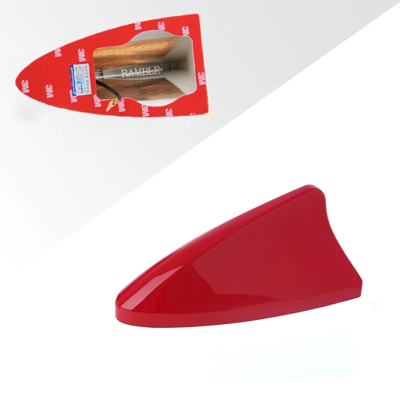 Light Red Standard Крыша плавники автомобиля водонепроницаемый Акула Антенна для Ford Focus 3 4 RS mk3 ST C Max 2 3 Everest Kuga Explorer фокус аксессуары - Цвет: Light Red Standard