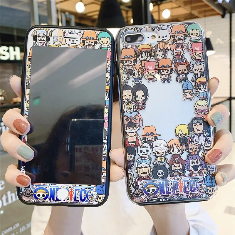 Для iPhone 11pro max 2в1 Luffy прозрачный чехол и пленка для экрана из закаленного стекла чехол для iPhone 8 8plus 6 6S Plus 7 XS XR xsmax