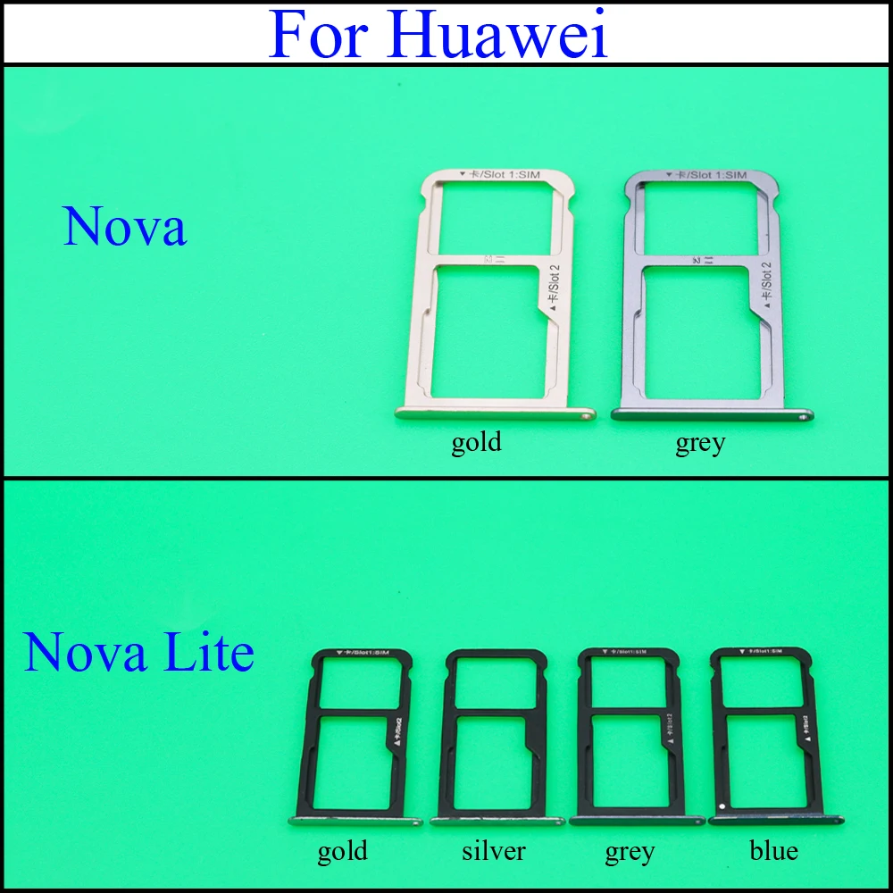 YuXi держатель лотка для sim-карты для huawei Nova/Nova Lite заменитель адаптера sim-карты запасные части