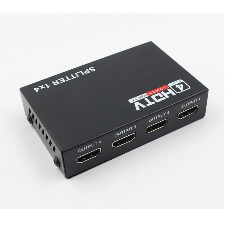 От производителя hdmi hd дистрибьютор 1 в 4 из четырех частотных разделителей поддержка 1080P 3D