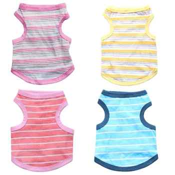 

Summer Pets Dogs Clothing Striped Pet Dog Vest Classic Puppy Costume Bulldog Pet Clothes for Small Medium Dogs Shirt Chihuahua