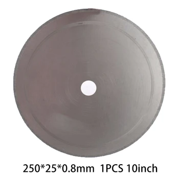 

Rock Saw blade Diamond-Shaped Notch Cutting Hard Jasper Petrified Wood 1PC 250mm