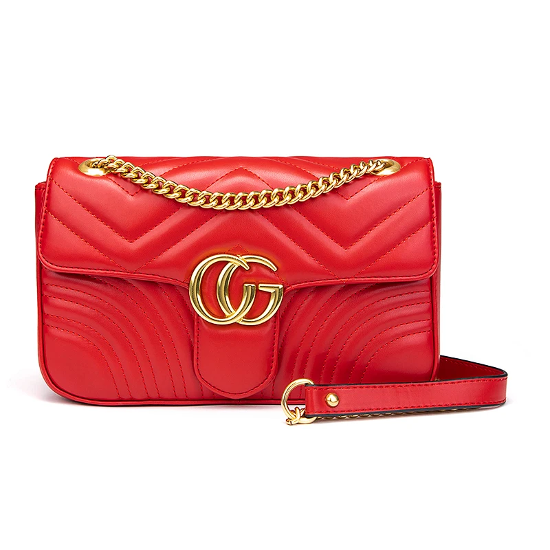Женские сумки, сумки через плечо, модный фирменный дизайн, кошелек на цепочке для повседневной вечеринки, подарок для девушек, вышивка в полоску - Цвет: 27.5x16x7cm