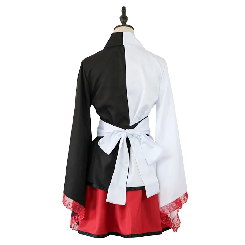 Monokuma Cosplay Wig Danganronpa Woman's Cosplay Costume Kuma Jacket Skirt Suit Halloween Girl Anime Costume0 (4)