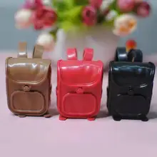 BJD – sac à dos en cuir pour poupée Barbie, sac d'école à la mode, avec accessoires, pour jouet Blythe, 1/6