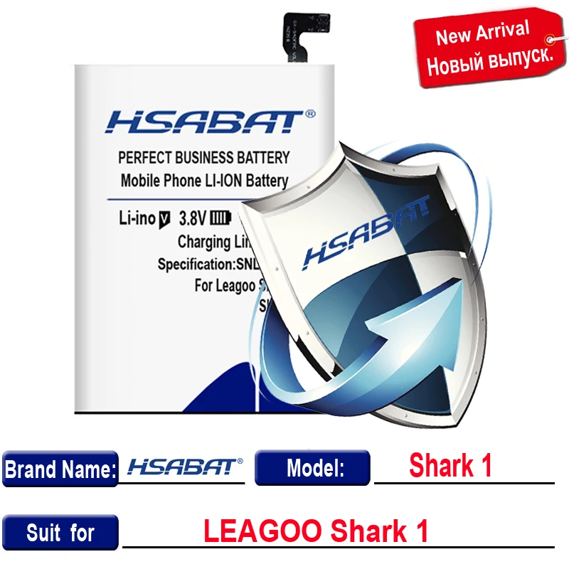 HSABAT Shark 1 7500mAh аккумулятор для LEAGOO Shark 1+ номер отслеживания
