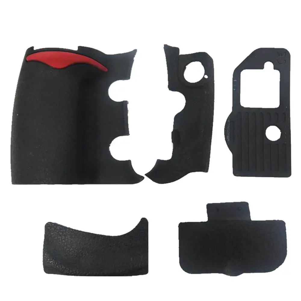 A Set Of Body Rubber 5 pcs Front cover and Back cover Rubber For Nikon D300 Camera Replacement Repair spare parts