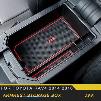 

For Toyota RAV4 2016 Car Styling Armrest Storage Organizing Box Case Interior Accessories