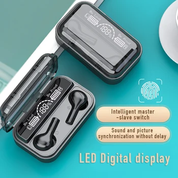 

TWS Bluetooth Earphone Wireless Headphon 2200mAh Charging Box Sports Waterproof Digital display Earbuds Headsets With Microphone