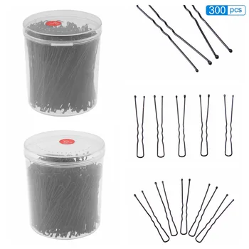 

300pcs/Box U-Shaped Clamp Hairpin Bride Hair Tool Girl Women DIY Hair Styling Hairpins Kits Hair Braider Iron Clips