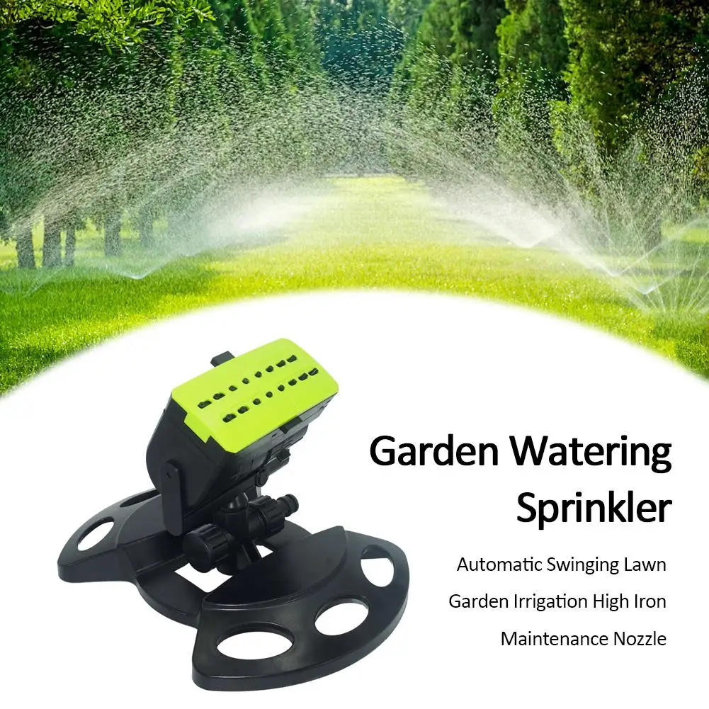 

Garden Watering Sprinkler Automatic Swinging Lawn Garden Irrigation High Iron Maintenance Nozzle