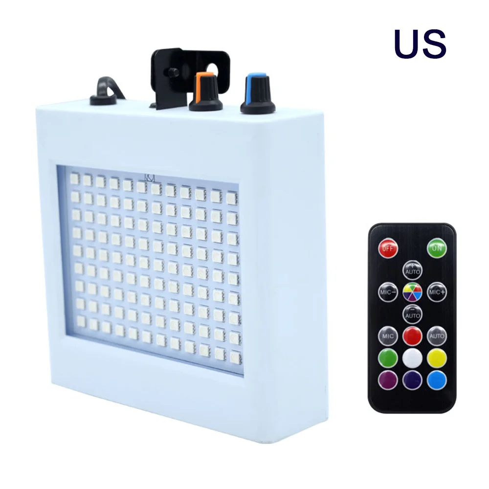 

LED stage light 108Leds Strobe Lighting DJ Disco Stroboscope Led Light Effect RGB Lamps for KTV Bar Party Show US Plug