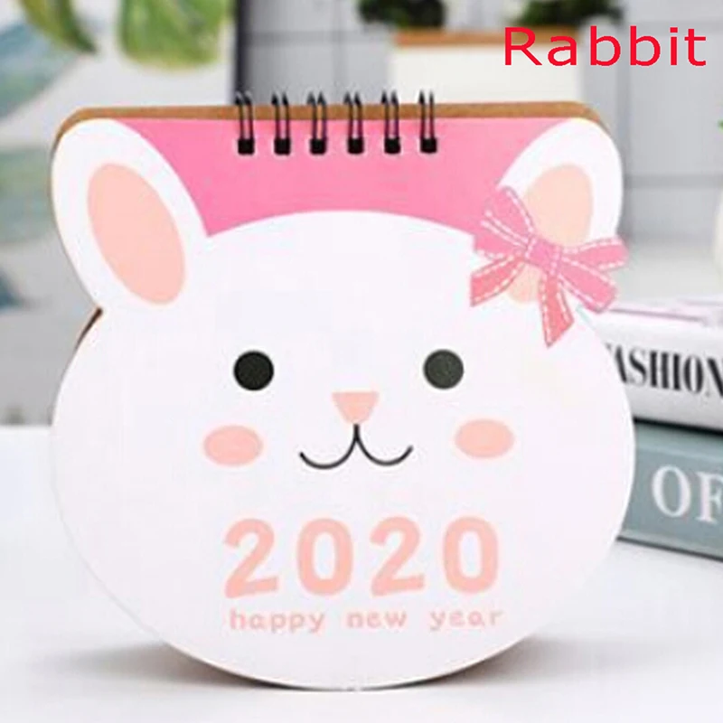 Rabbit Горячее предложение, 1 шт.,, свежие Мультяшные животные, Настольная бумага, календарь, планировщик, ежедневный стол, Органайзер - Цвет: Rabbit