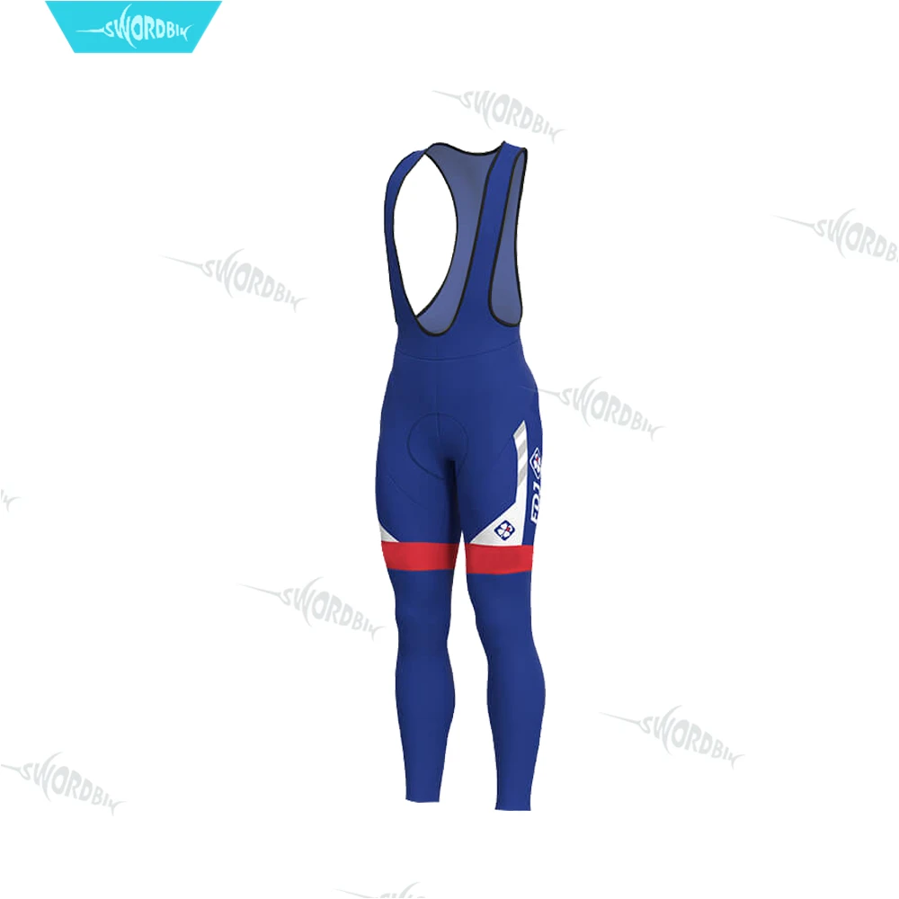 Bib Pants Ropa Ciclismo Hombre Pro Team Комплект велосипедная Футболка мужская одежда зимняя с длинным рукавом Тепловая флисовая гоночная теплая одежда MTB - Цвет: Bib Pants