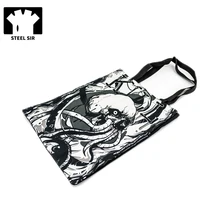 Стимпанк Steelsir холст Shouder сумка черная полная печать повседневная хозяйственная сумка